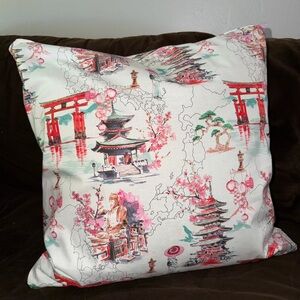 2 Pillow Cover’s- Japanese Print (16x16)